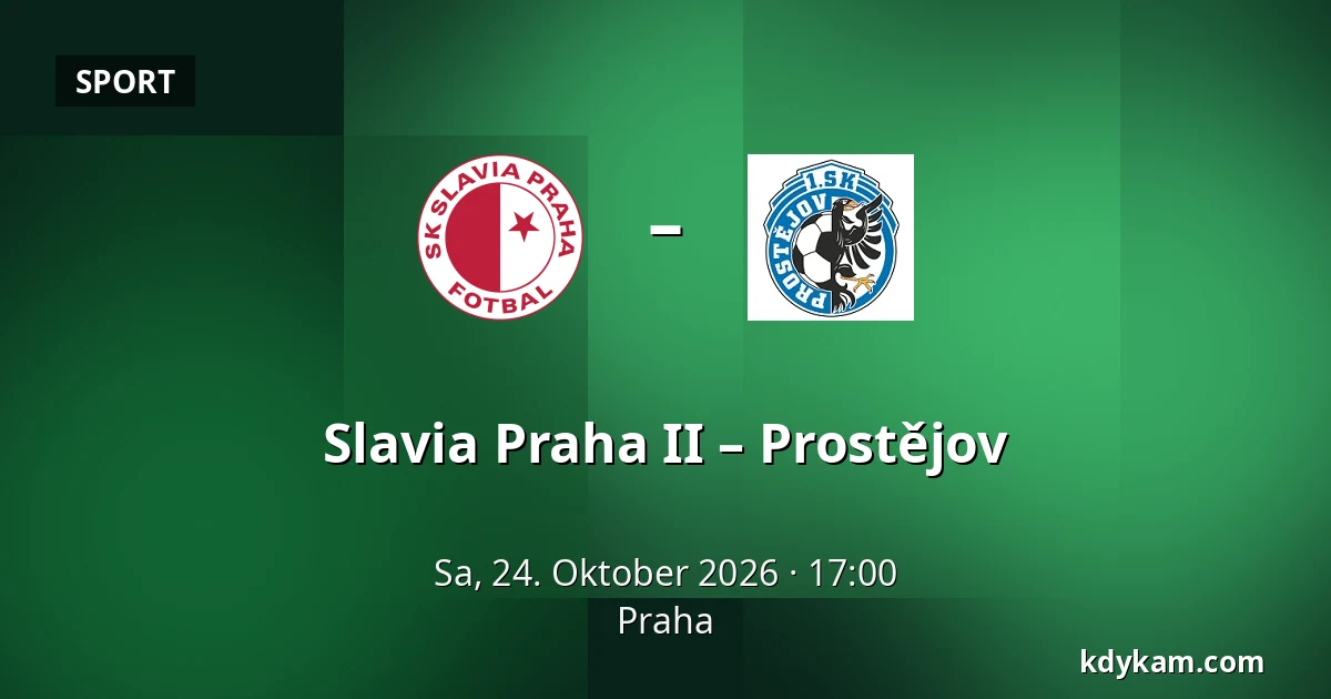 Slavia Praha II – Prostějov — Prag