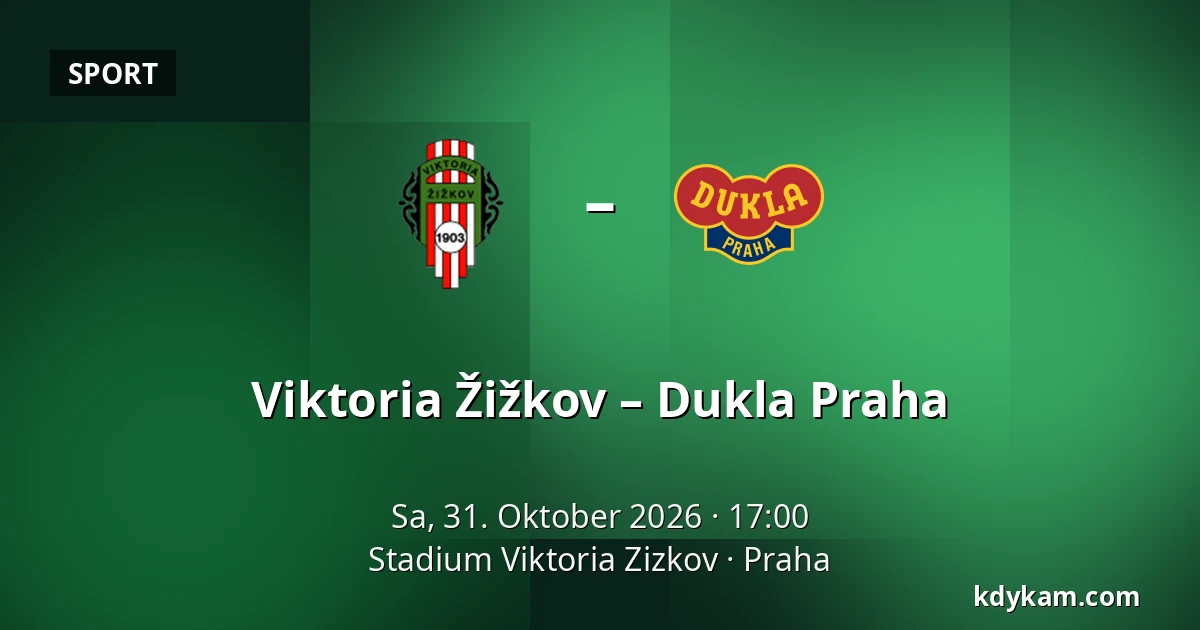 Viktoria Žižkov – Dukla Praha — Stadium Viktoria Zizkov, Prag