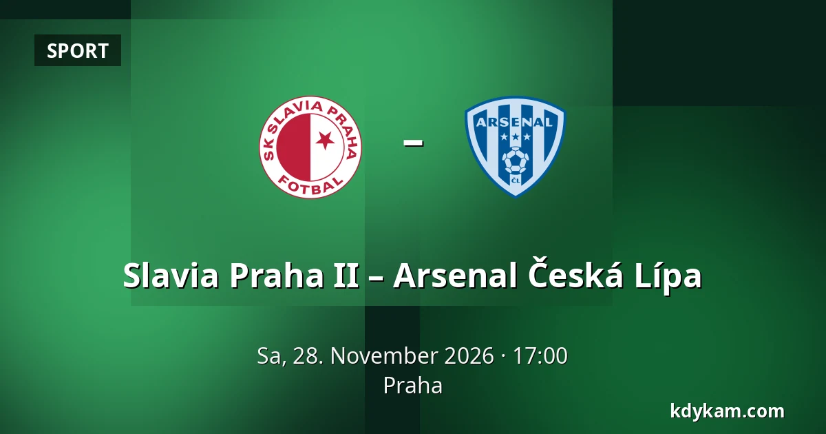 Slavia Praha II – Arsenal Česká Lípa — Prag