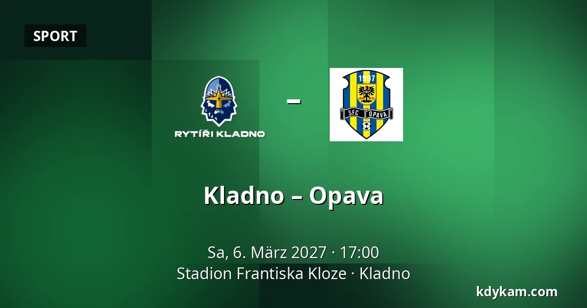 Kladno – Opava — Stadion Frantiska Kloze, Kladno