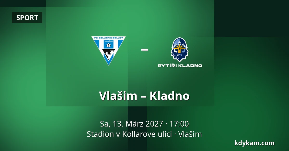 Vlašim – Kladno — Stadion v Kollarove ulici, Vlašim