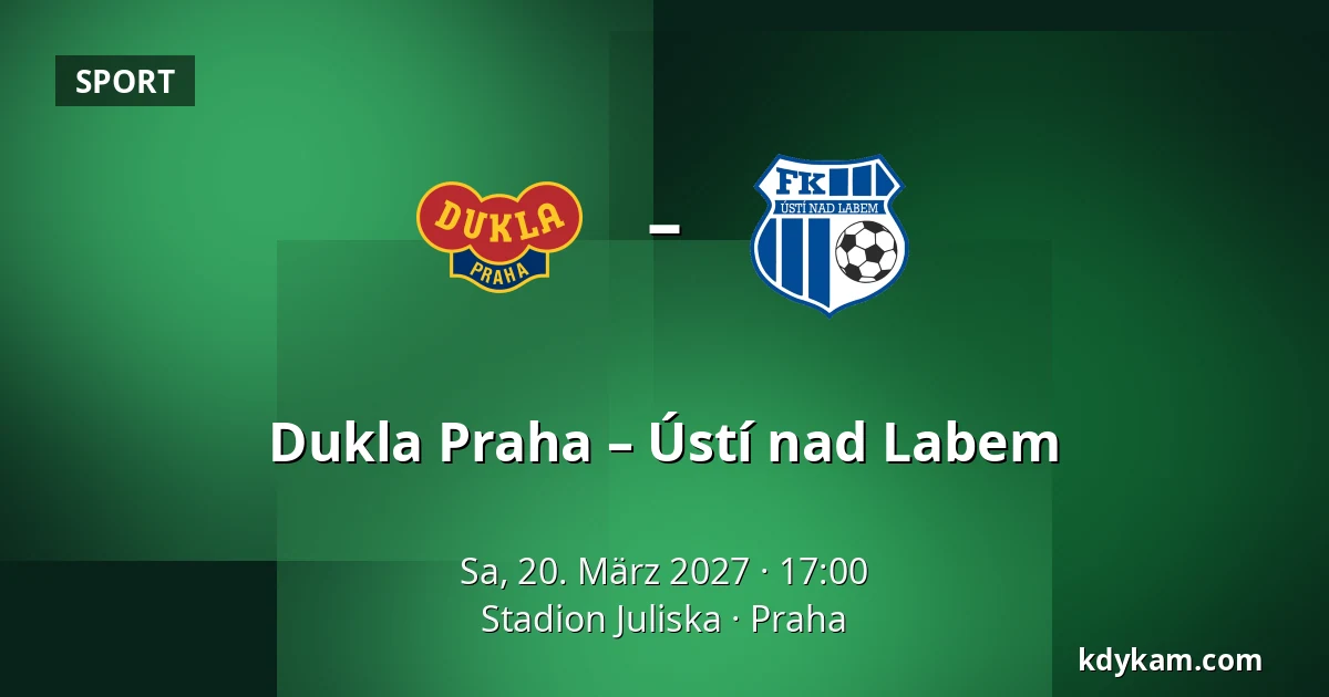Dukla Praha – Ústí nad Labem — Stadion Juliska, Prag