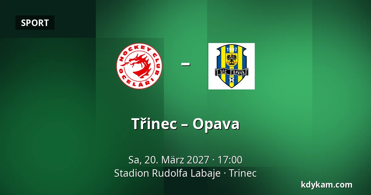 Třinec – Opava — Stadion Rudolfa Labaje, Trinec