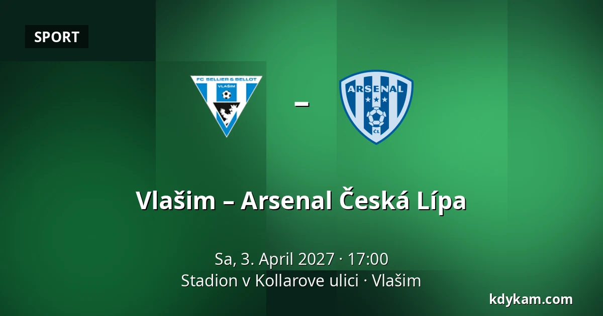 Vlašim – Arsenal Česká Lípa — Stadion v Kollarove ulici, Vlašim