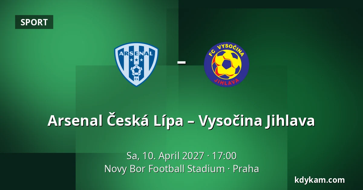 Arsenal Česká Lípa – Vysočina Jihlava — Novy Bor Football Stadium, Prag