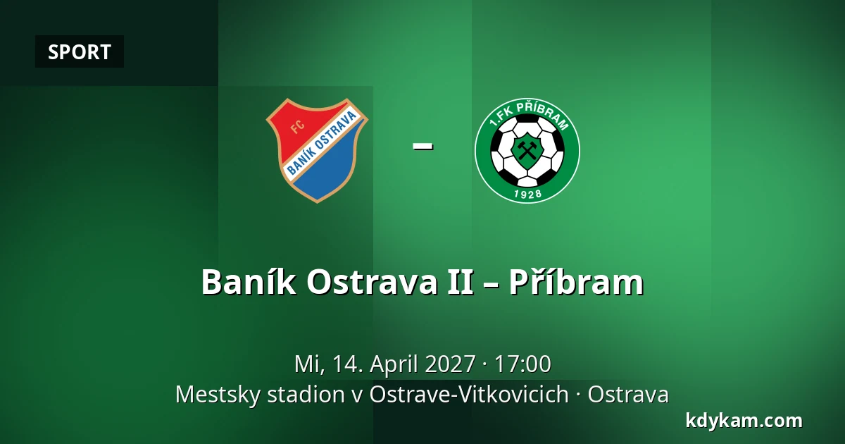 Baník Ostrava II – Příbram — Mestsky stadion v Ostrave-Vitkovicich, Ostrau