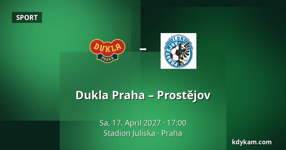 Dukla Praha – Prostějov — Stadion Juliska, Prag