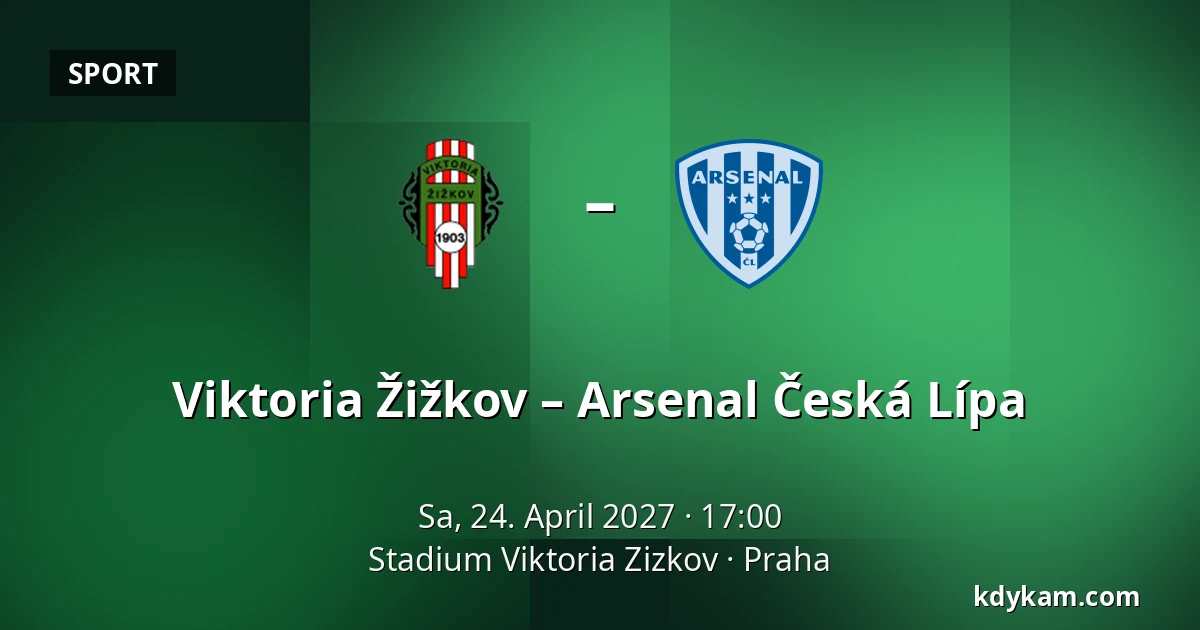 Viktoria Žižkov – Arsenal Česká Lípa — Stadium Viktoria Zizkov, Prag