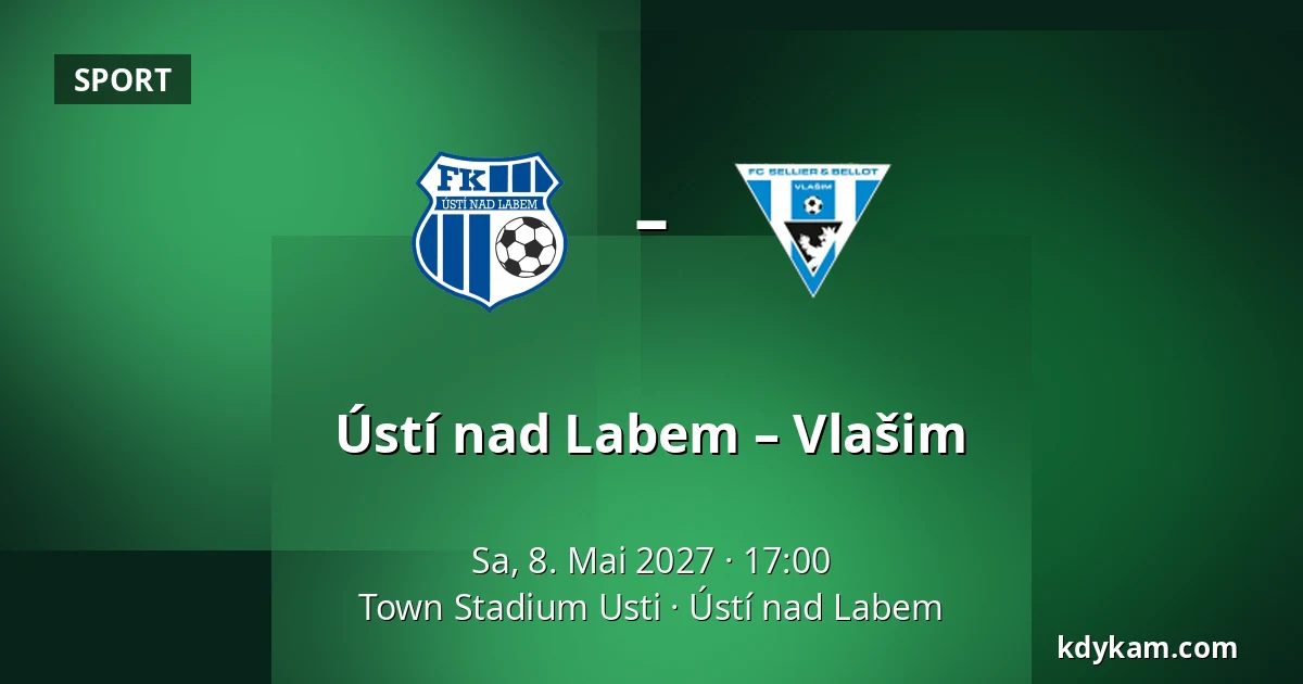 Ústí nad Labem – Vlašim — Town Stadium Usti, Aussig
