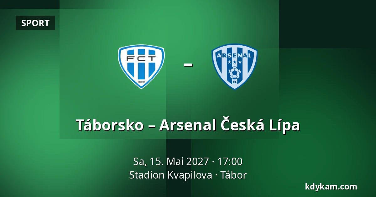 Táborsko – Arsenal Česká Lípa — Stadion Kvapilova, Tabor