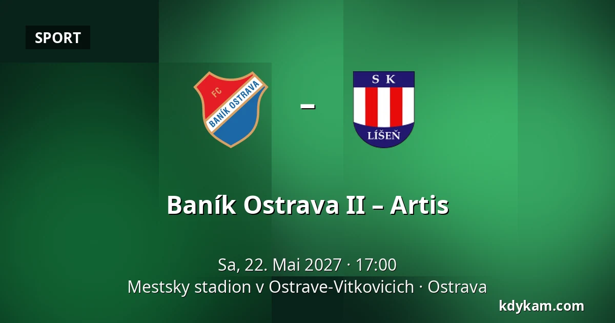 Baník Ostrava II – Artis — Mestsky stadion v Ostrave-Vitkovicich, Ostrau