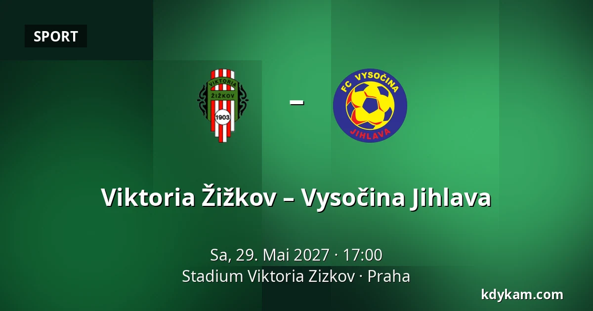 Viktoria Žižkov – Vysočina Jihlava — Stadium Viktoria Zizkov, Prag