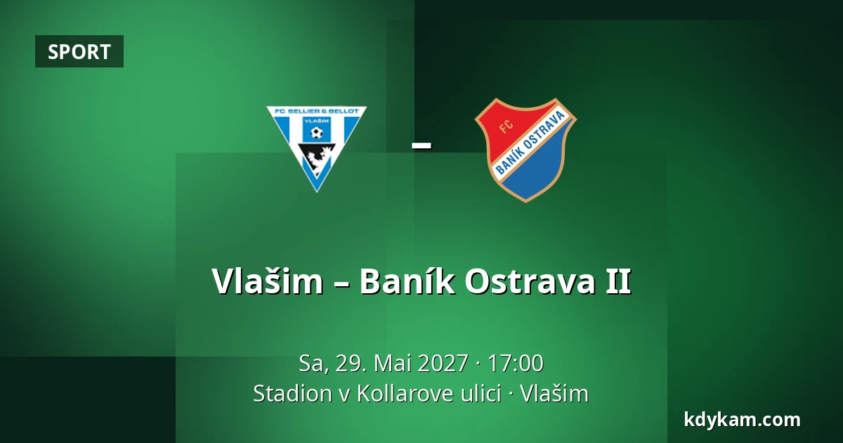 Vlašim – Baník Ostrava II — Stadion v Kollarove ulici, Vlašim