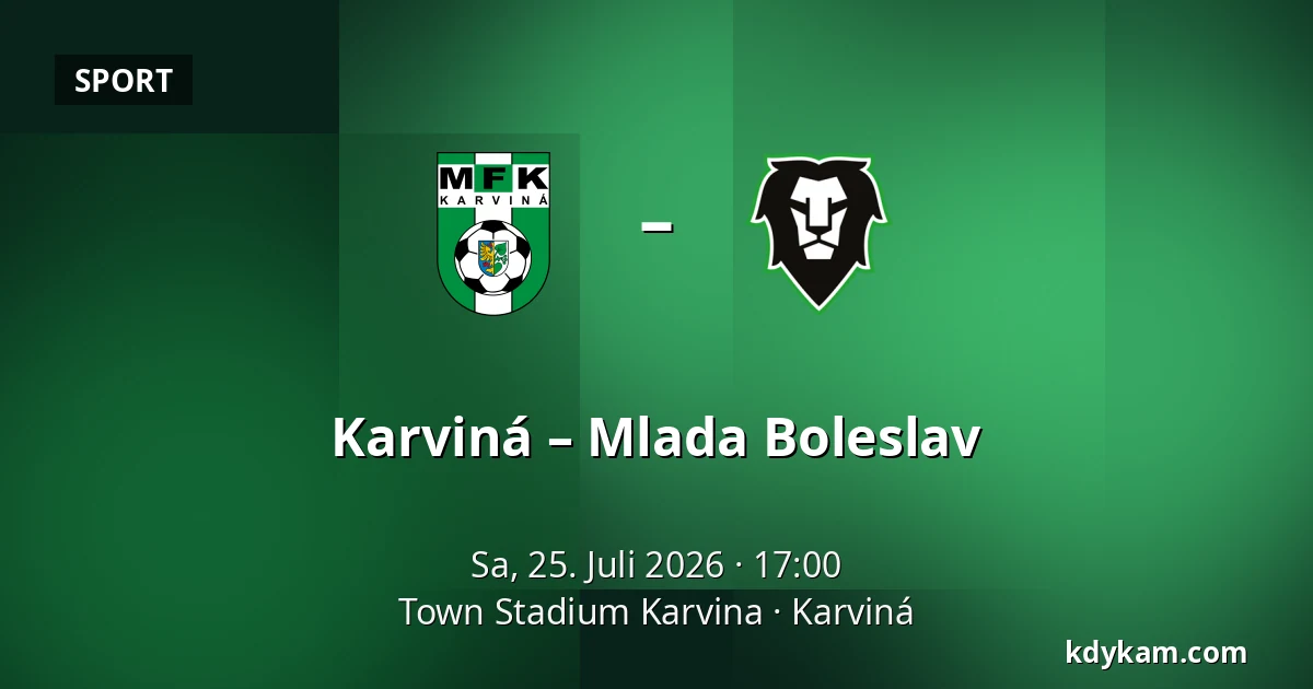 Karviná – Mlada Boleslav — Town Stadium Karvina, Karviná