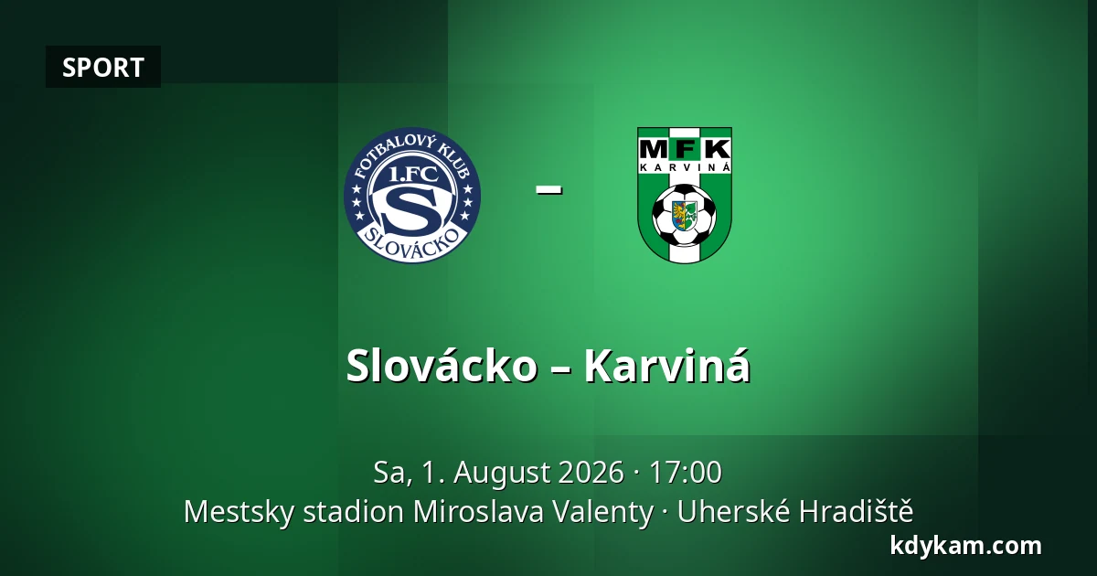 Slovácko – Karviná — Mestsky stadion Miroslava Valenty, Uherské Hradiště