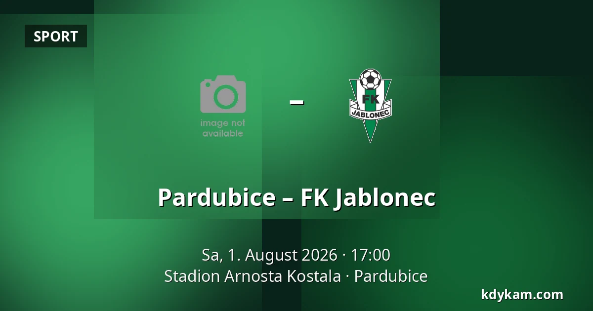 Pardubice – FK Jablonec — Stadion Arnosta Kostala, Pardubice