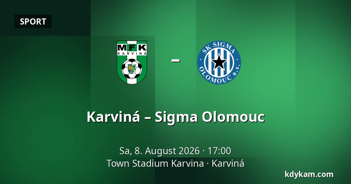 Karviná – Sigma Olomouc — Town Stadium Karvina, Karviná