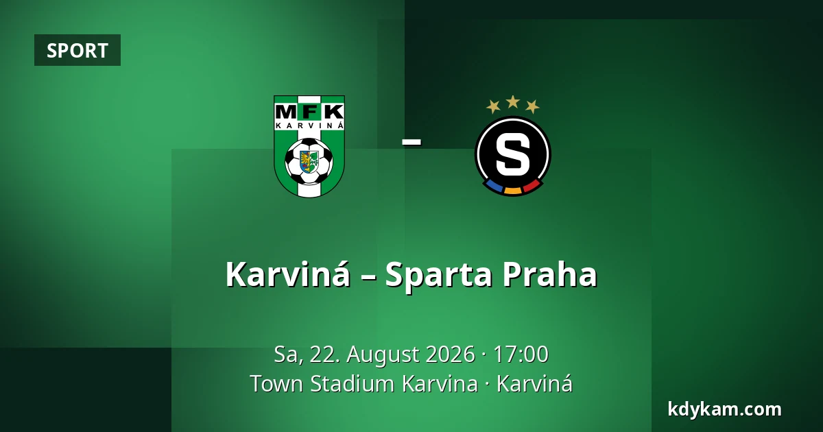 Karviná – Sparta Praha — Town Stadium Karvina, Karviná