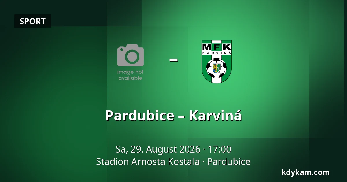 Pardubice – Karviná — Stadion Arnosta Kostala, Pardubice