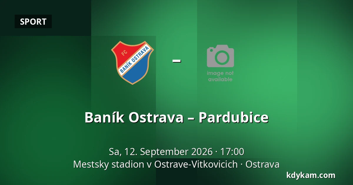 Baník Ostrava – Pardubice — Mestsky stadion v Ostrave-Vitkovicich, Ostrau