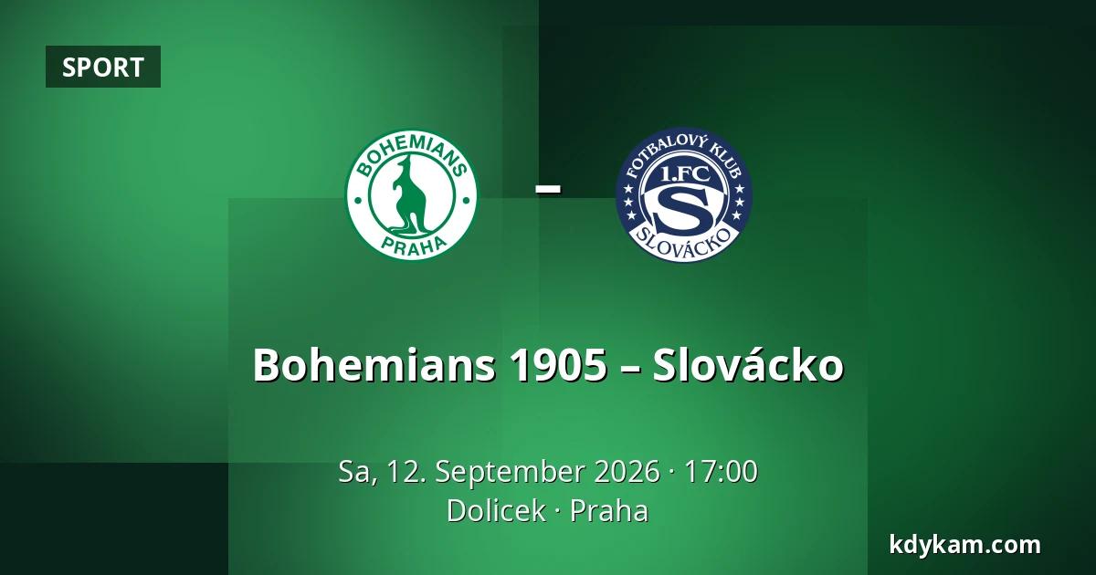 Bohemians 1905 – Slovácko — Dolicek, Prag