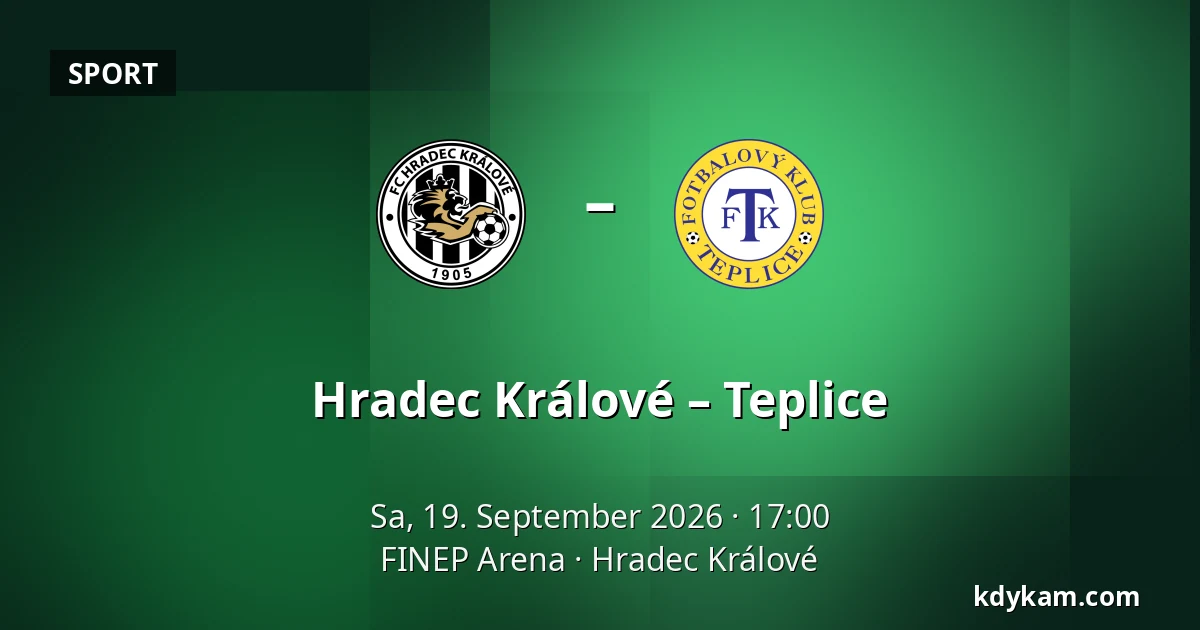 Hradec Králové – Teplice — FINEP Arena, Hradec Králové