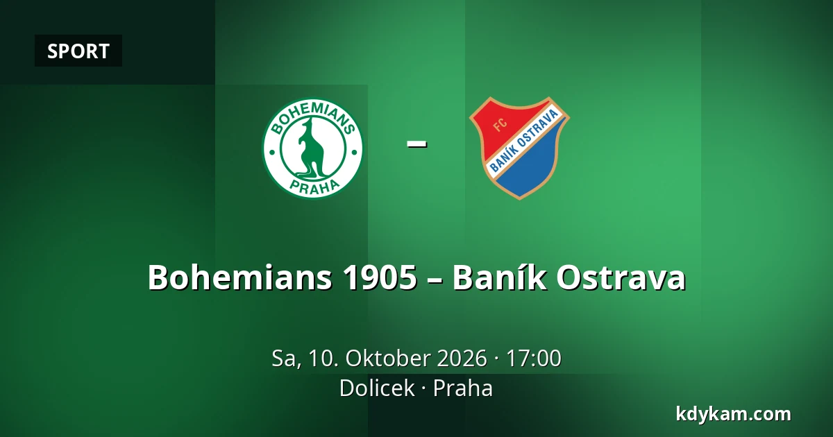 Bohemians 1905 – Baník Ostrava — Dolicek, Prag