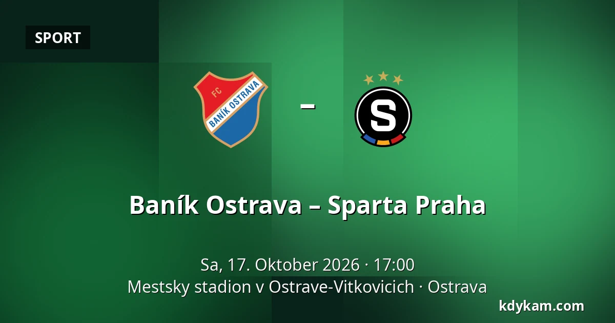Baník Ostrava – Sparta Praha — Mestsky stadion v Ostrave-Vitkovicich, Ostrau