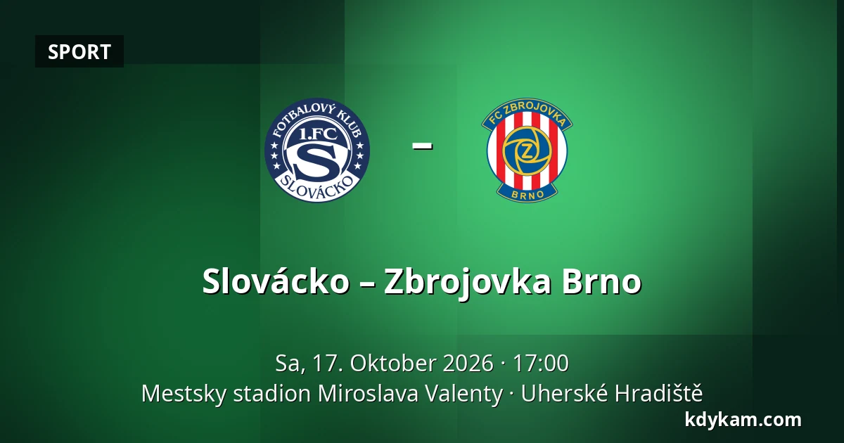 Slovácko – Zbrojovka Brno — Mestsky stadion Miroslava Valenty, Uherské Hradiště