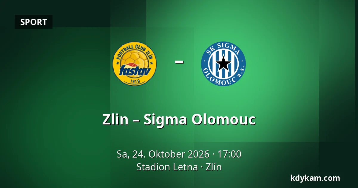 Zlin – Sigma Olomouc — Stadion Letna, Zlín