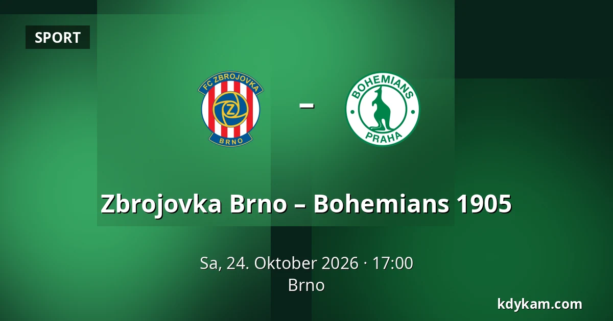 Zbrojovka Brno – Bohemians 1905 — Brünn