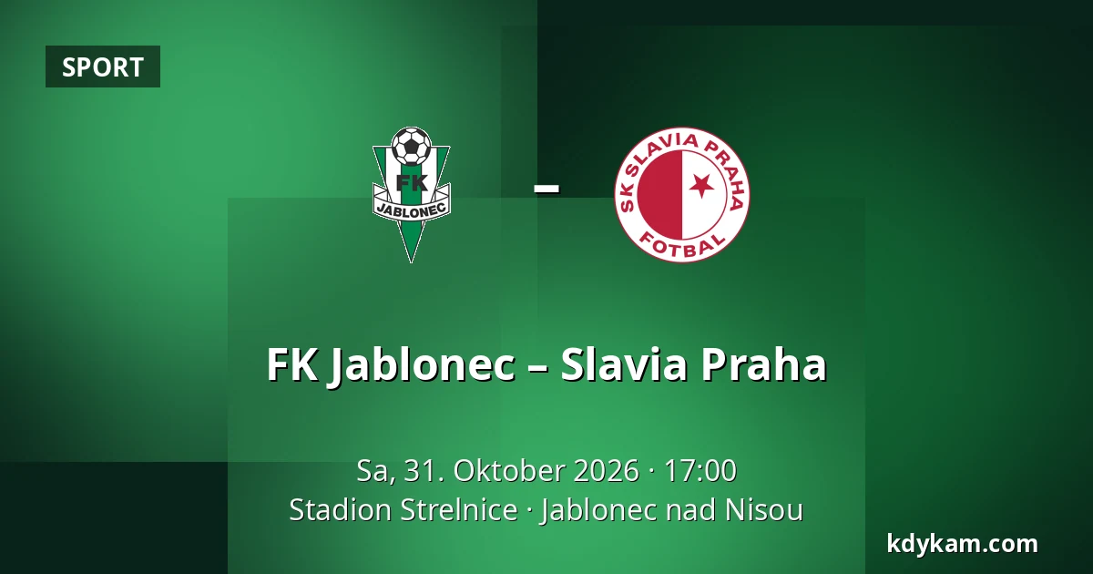 FK Jablonec – Slavia Praha — Stadion Strelnice, Jablonec nad Nisou