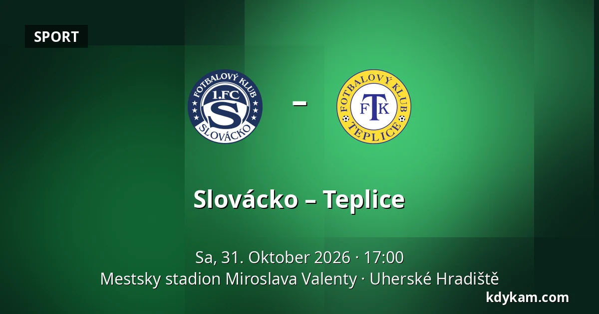 Slovácko – Teplice — Mestsky stadion Miroslava Valenty, Uherské Hradiště