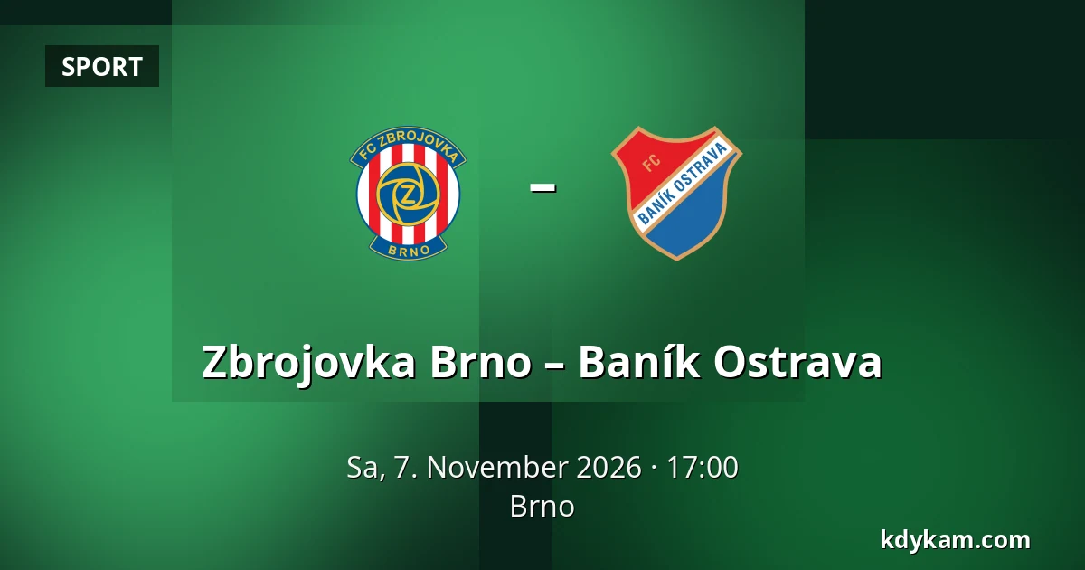 Zbrojovka Brno – Baník Ostrava — Brünn