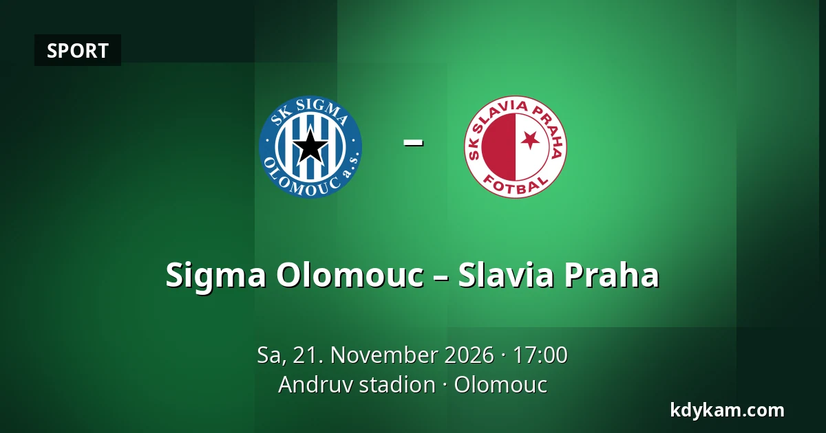 Sigma Olomouc – Slavia Praha — Andruv stadion, Olomouc