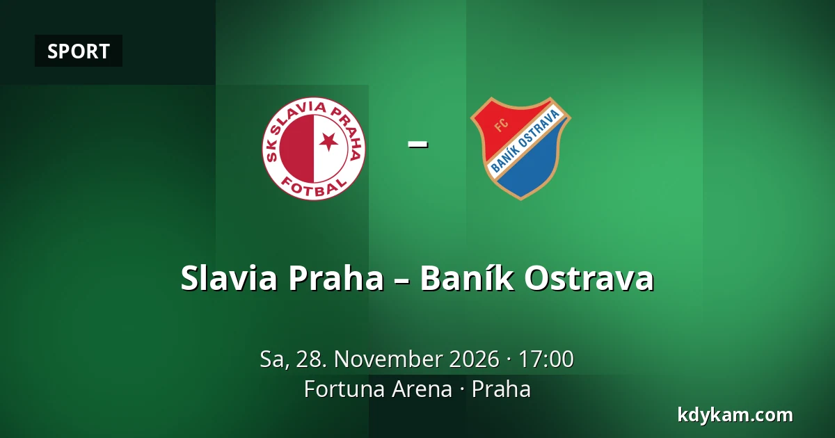 Slavia Praha – Baník Ostrava — Fortuna Arena, Prag