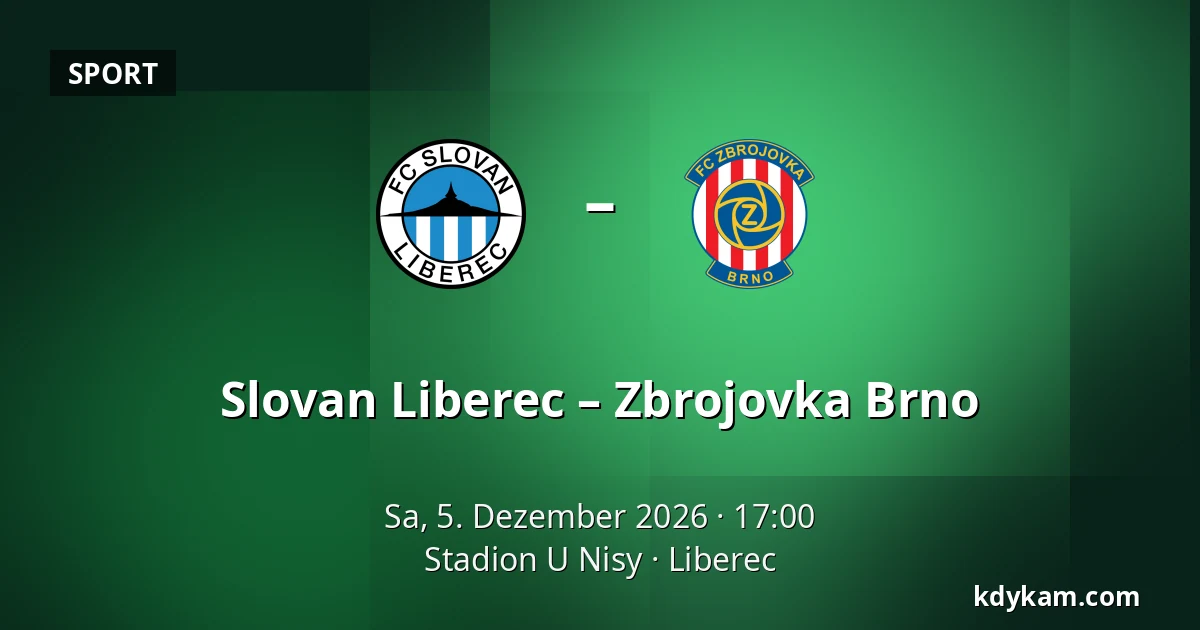 Slovan Liberec – Zbrojovka Brno — Stadion U Nisy, Liberec