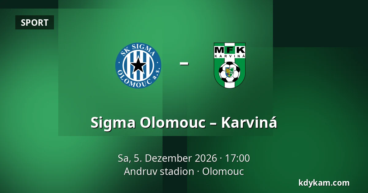 Sigma Olomouc – Karviná — Andruv stadion, Olomouc
