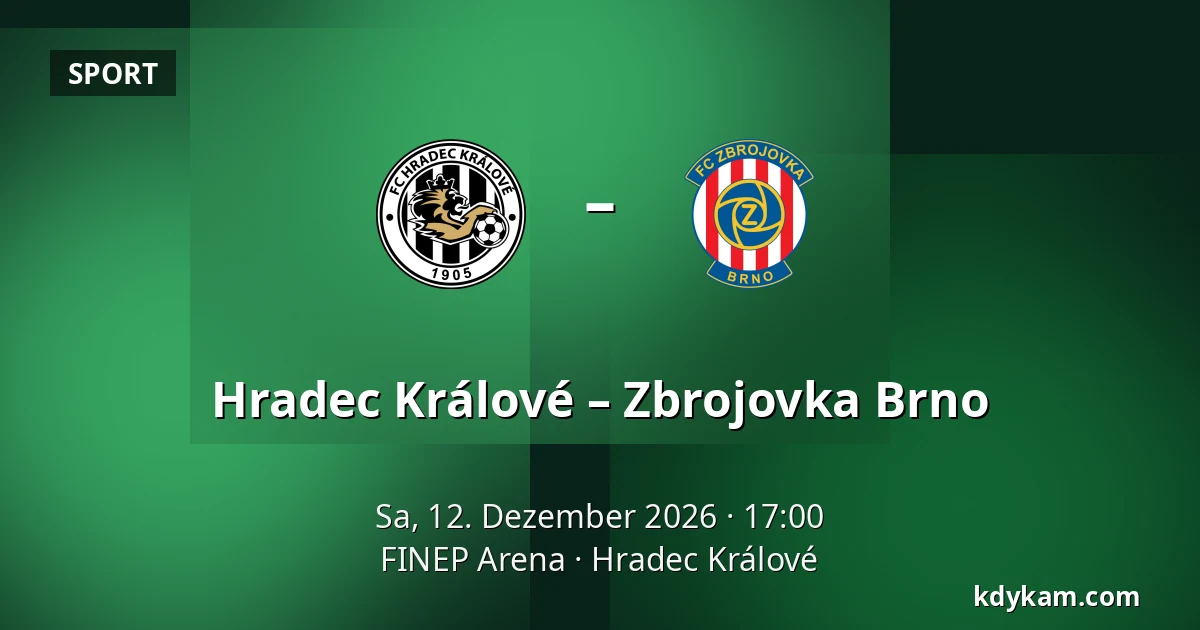 Hradec Králové – Zbrojovka Brno — FINEP Arena, Hradec Králové