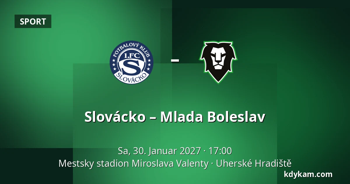 Slovácko – Mlada Boleslav — Mestsky stadion Miroslava Valenty, Uherské Hradiště