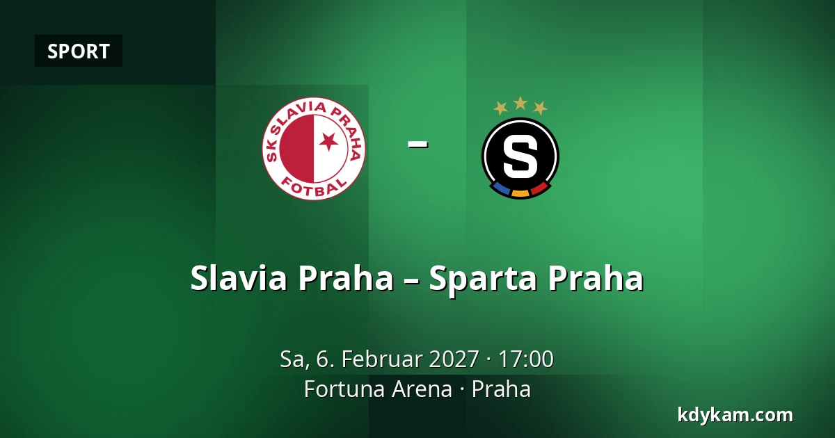 Slavia Praha – Sparta Praha — Fortuna Arena, Prag