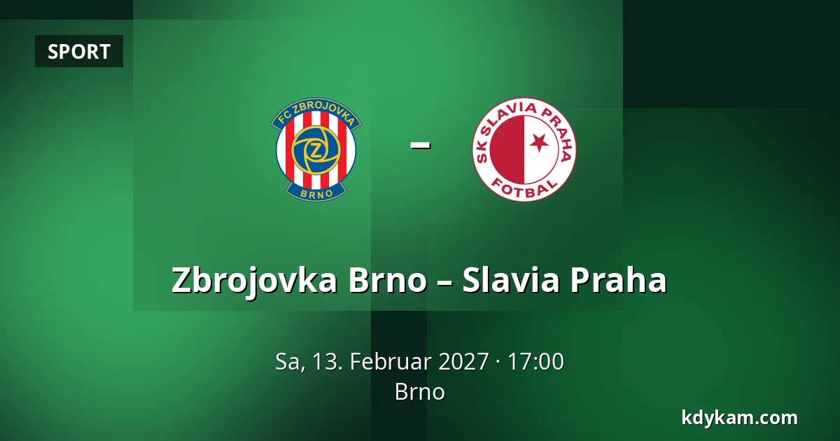 Zbrojovka Brno – Slavia Praha — Brünn