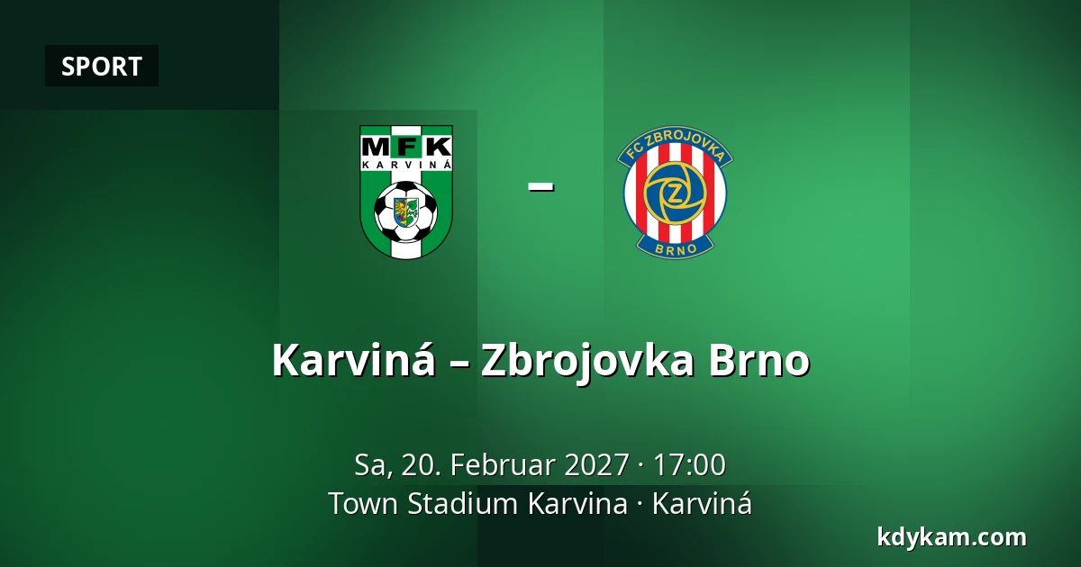Karviná – Zbrojovka Brno — Town Stadium Karvina, Karviná
