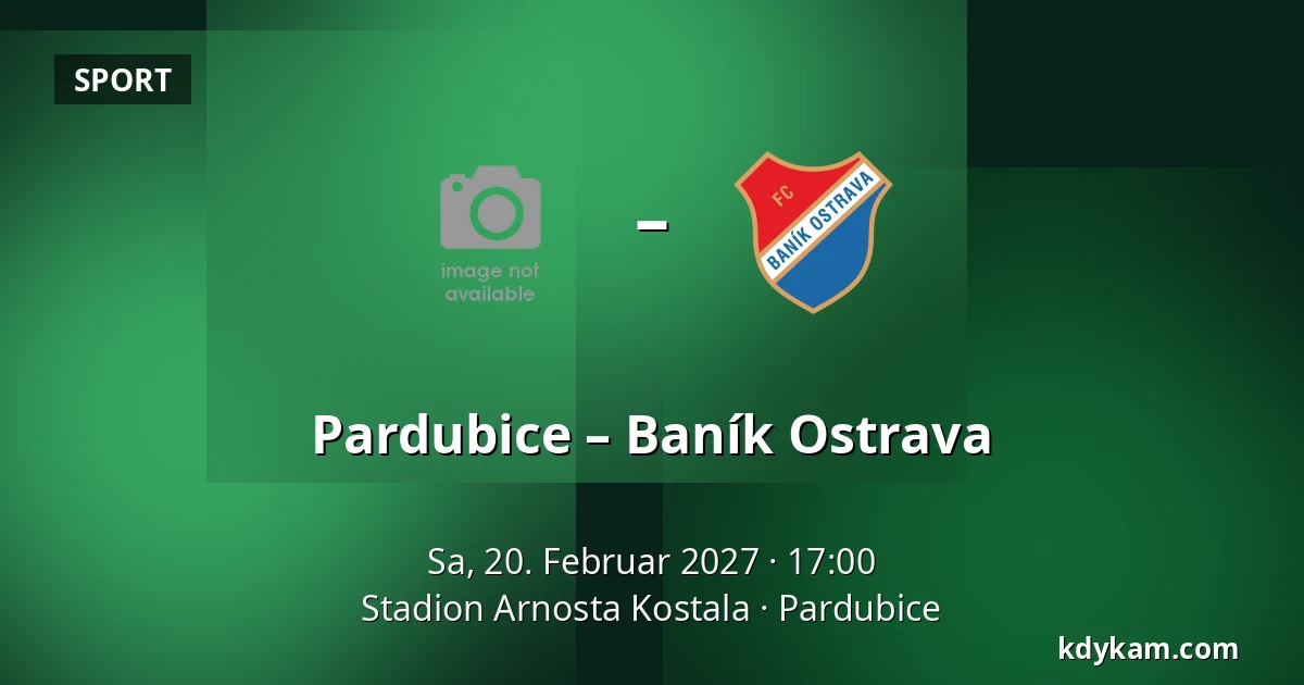 Pardubice – Baník Ostrava — Stadion Arnosta Kostala, Pardubice