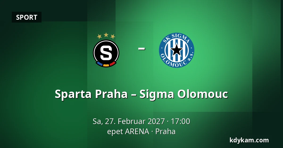 Sparta Praha – Sigma Olomouc — epet ARENA, Prag