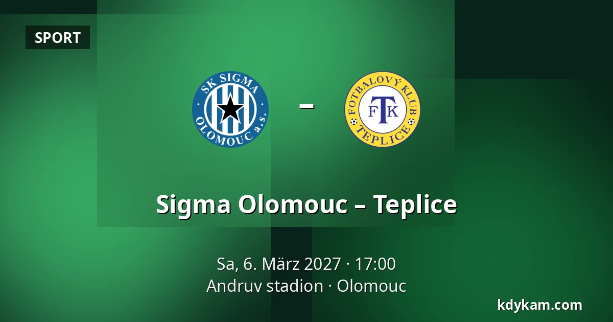 Sigma Olomouc – Teplice — Andruv stadion, Olomouc