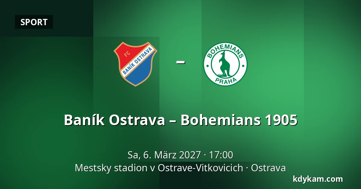 Baník Ostrava – Bohemians 1905 — Mestsky stadion v Ostrave-Vitkovicich, Ostrau