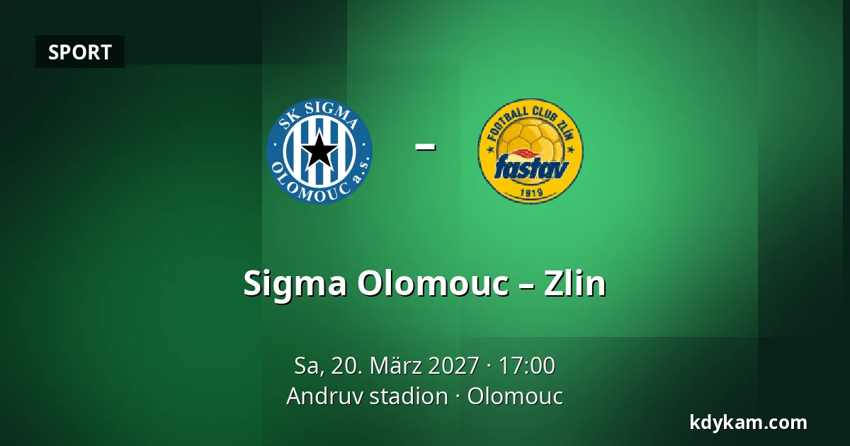 Sigma Olomouc – Zlin — Andruv stadion, Olomouc