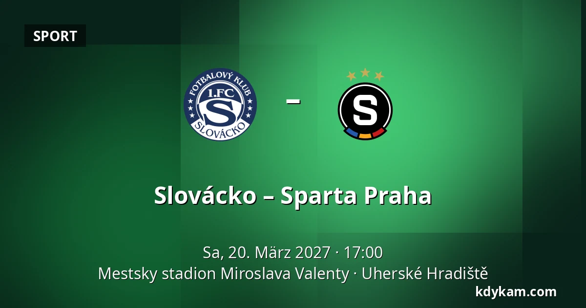 Slovácko – Sparta Praha — Mestsky stadion Miroslava Valenty, Uherské Hradiště