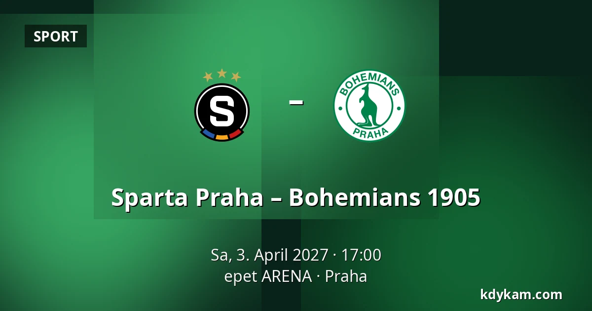 Sparta Praha – Bohemians 1905 — epet ARENA, Prag